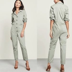 VERONICA BEARD Wren cotton-blend twill jumpsuit